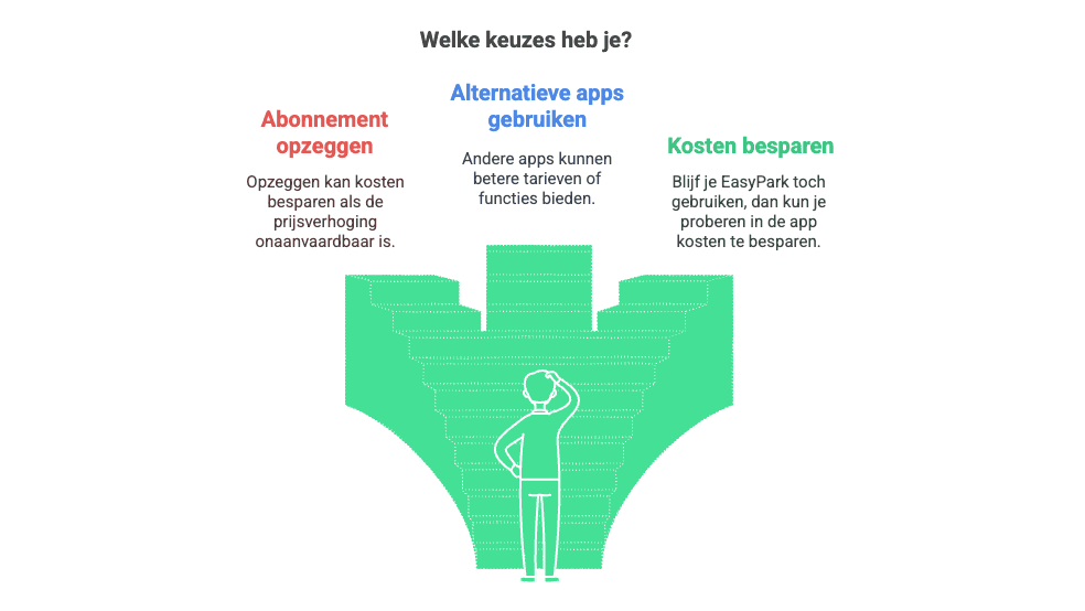 Keuzes en alternatieven EasyPark-abonnement.