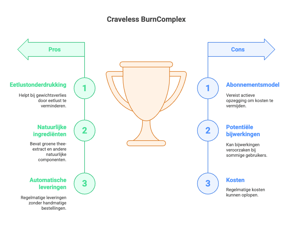 Voordelen en nadelen Craveless BurnComplex